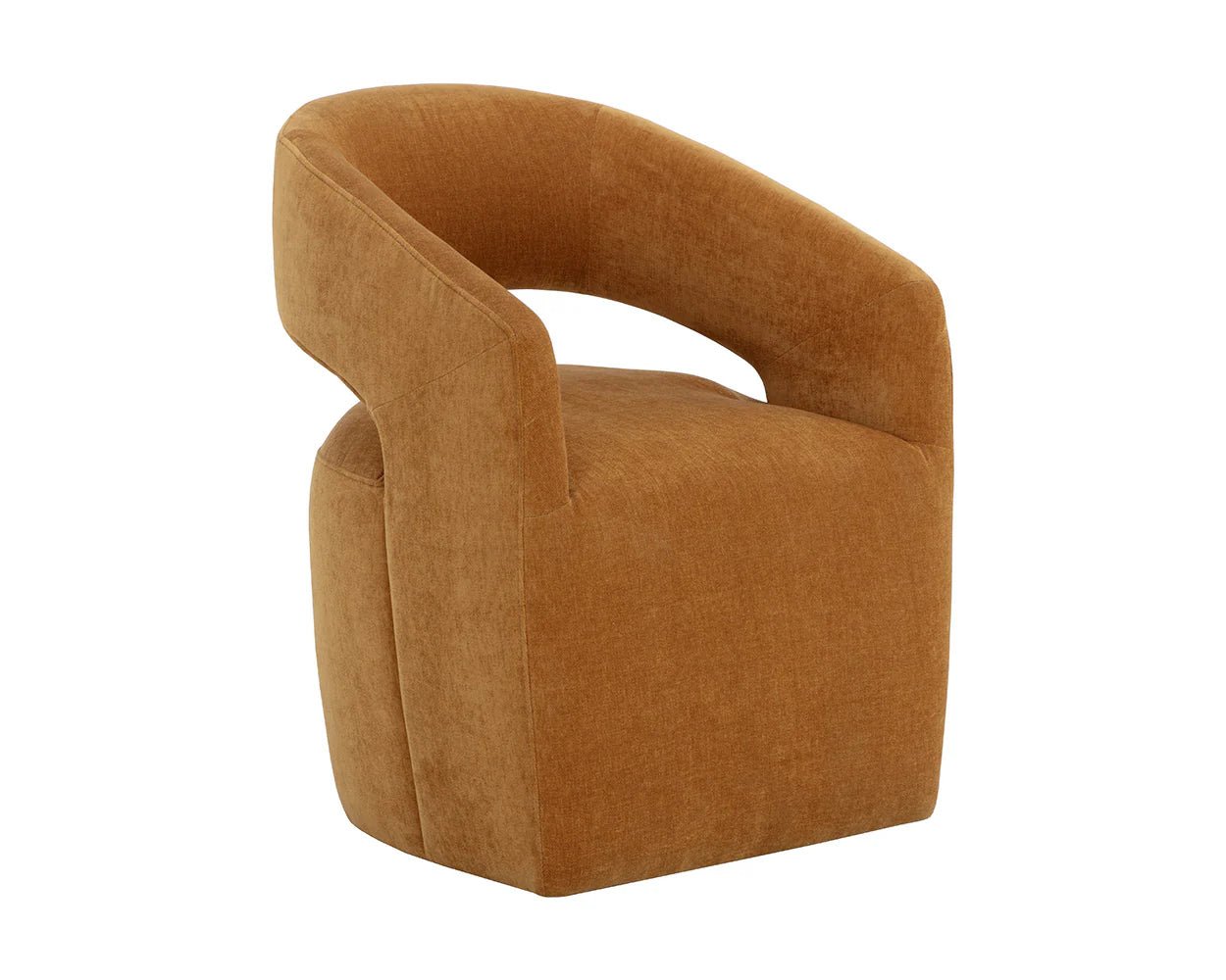 Lloret Wheeled Dining Armchair - Danny Amber - Central Designs