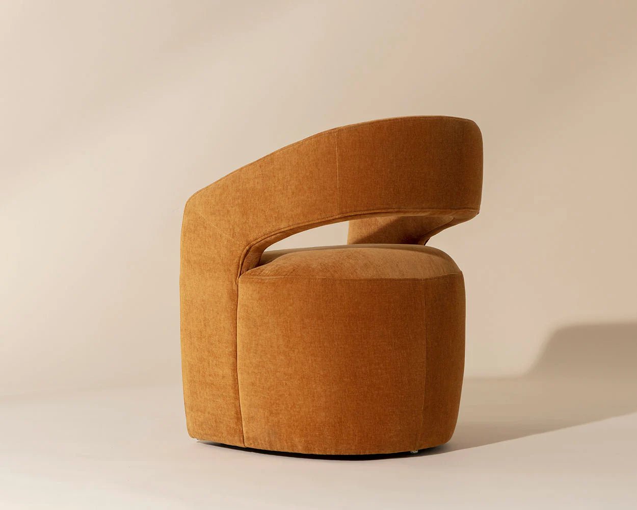 Lloret Wheeled Dining Armchair - Danny Amber - Central Designs
