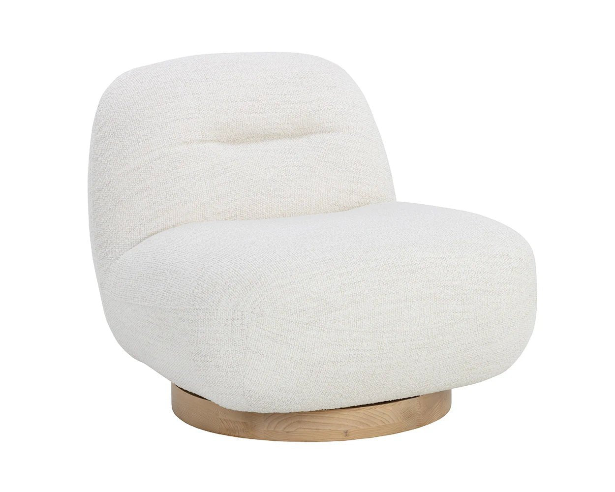 Franze Swivel Lounge Chair - Merino Pearl - Central Designs