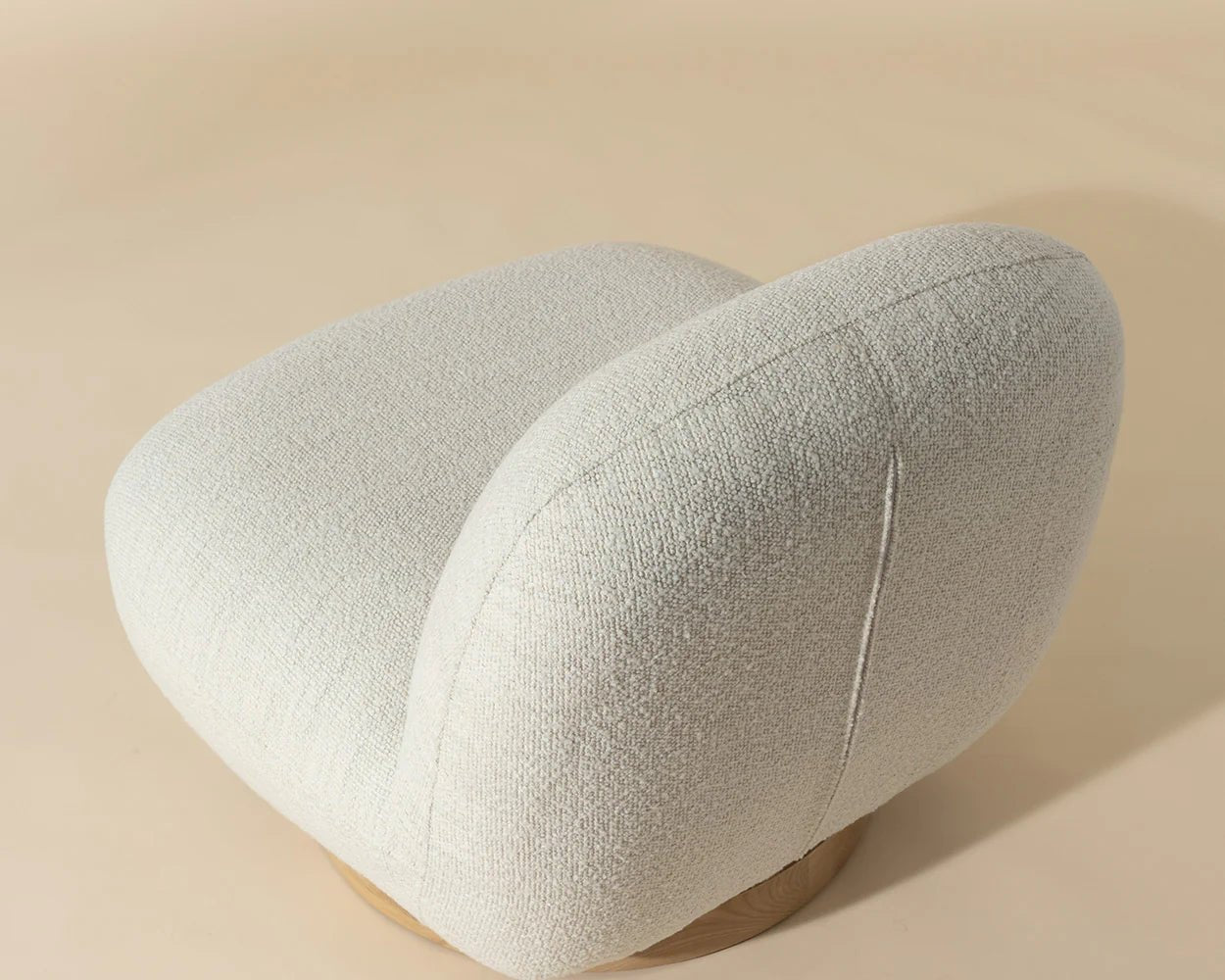 Franze Swivel Lounge Chair - Merino Pearl - Central Designs