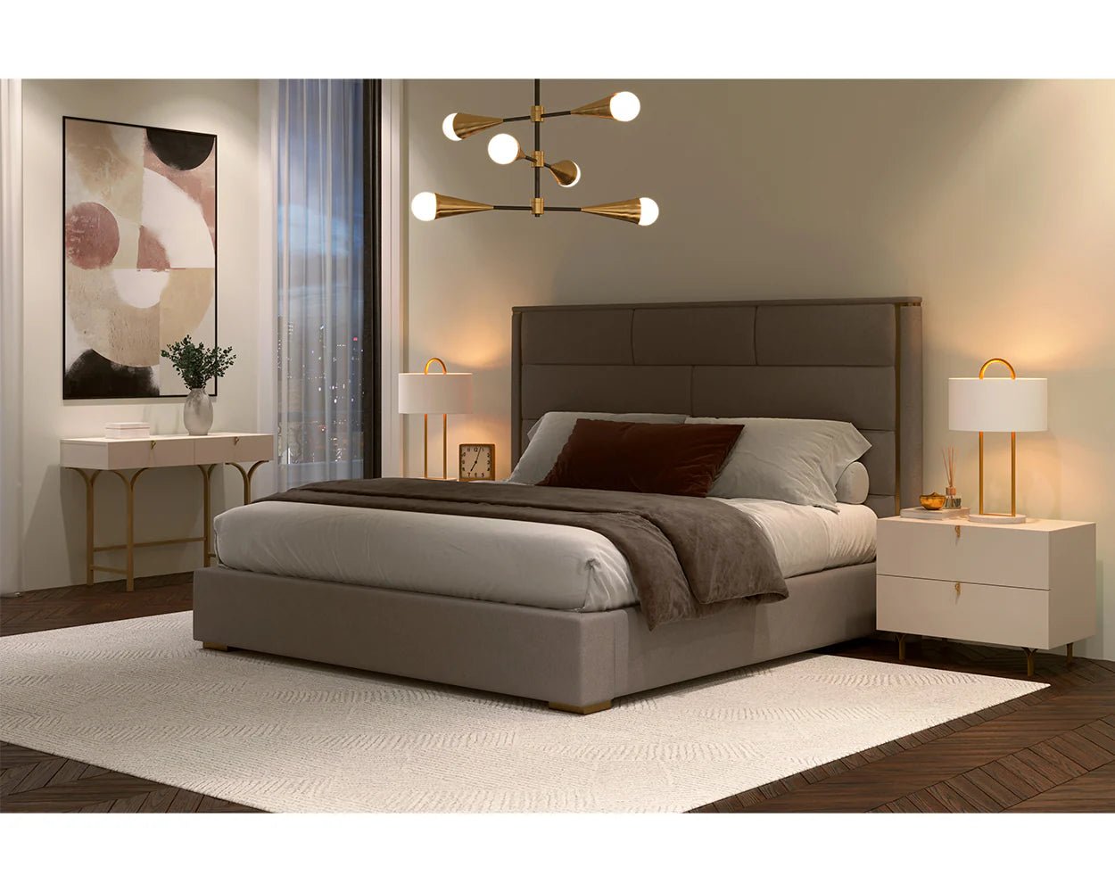 Celine Nightstand - Large - Cream - Central Designs