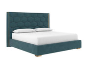 Alisha Bed - King - Meg Dusty Teal - Central Designs