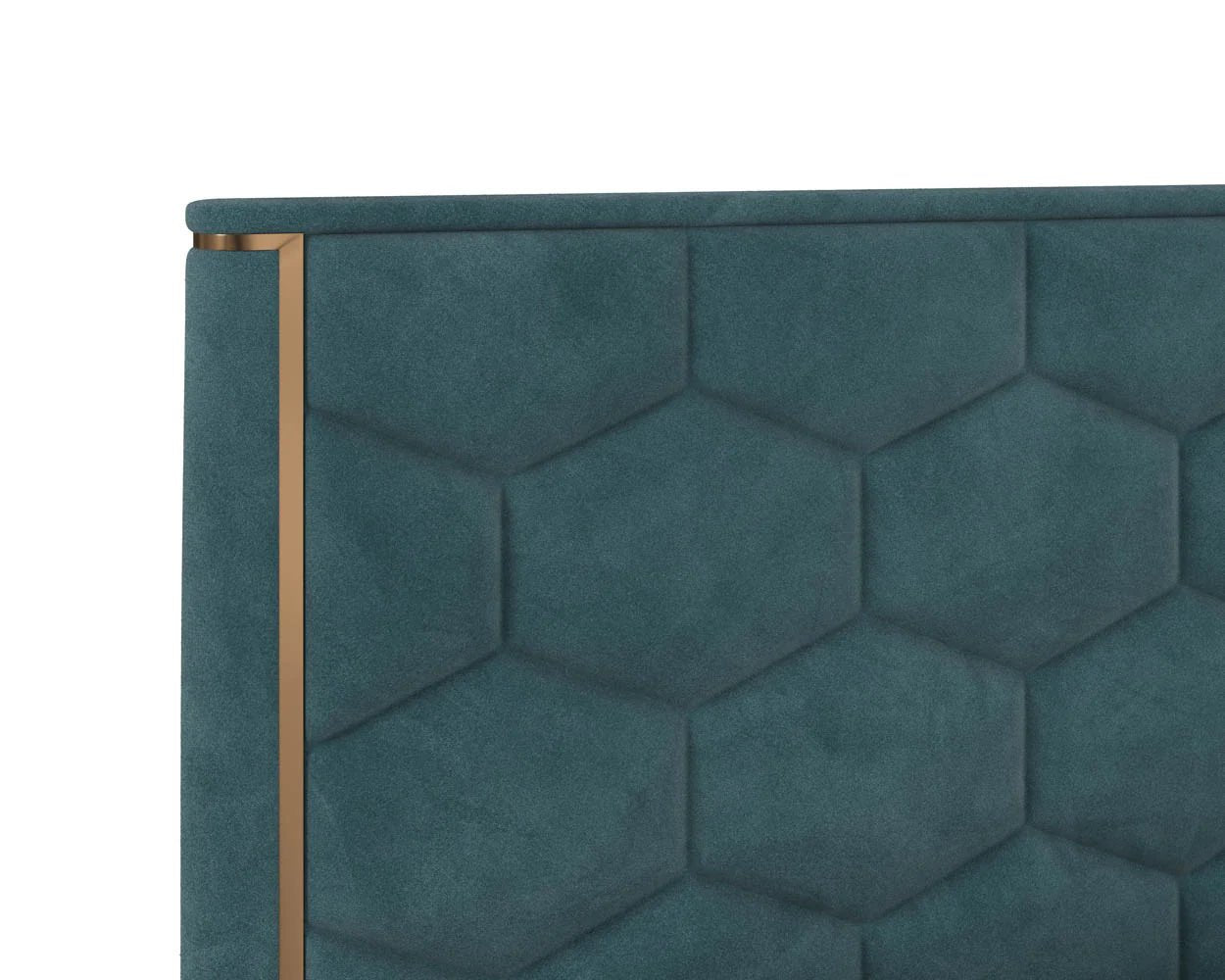Alisha Bed - King - Meg Dusty Teal - Central Designs
