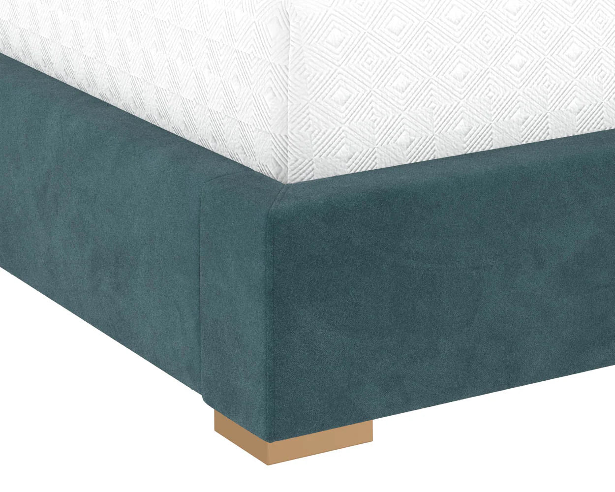 Alisha Bed - King - Meg Dusty Teal - Central Designs