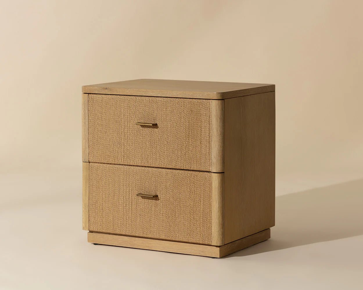 Etienne Nightstand - Rustic Oak - Central Designs