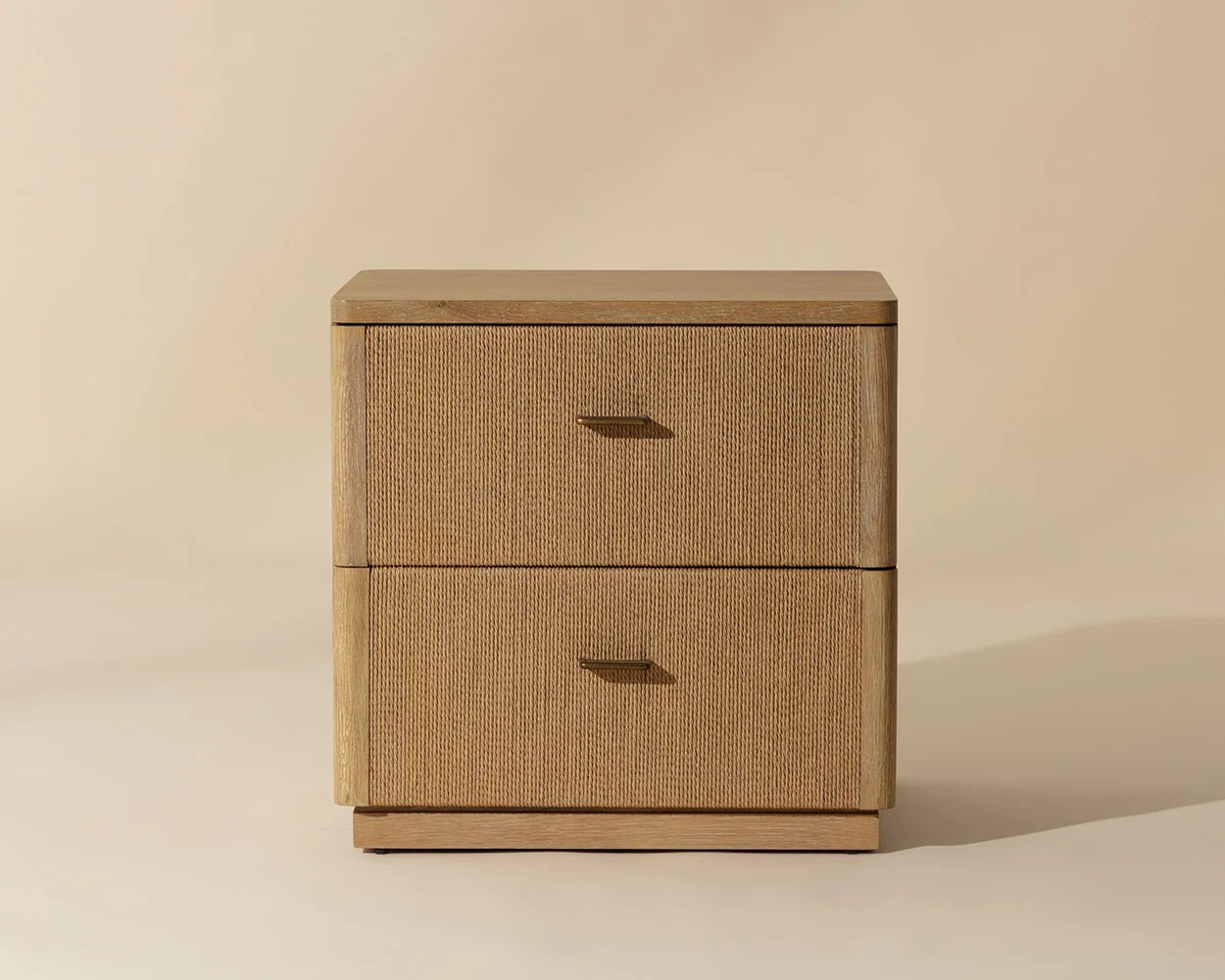 Etienne Nightstand - Rustic Oak - Central Designs