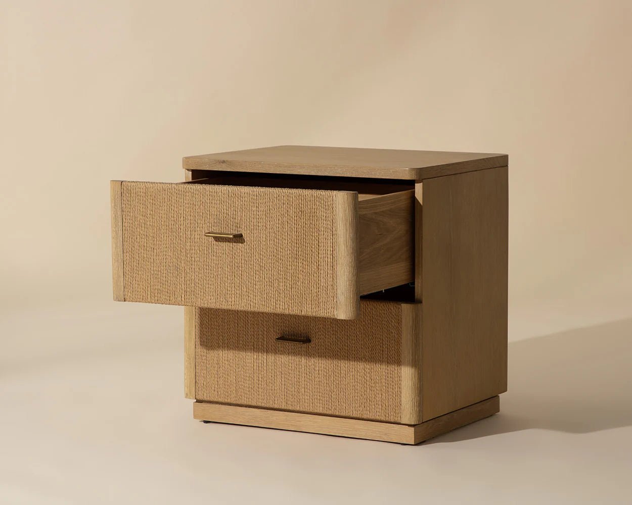 Etienne Nightstand - Rustic Oak - Central Designs