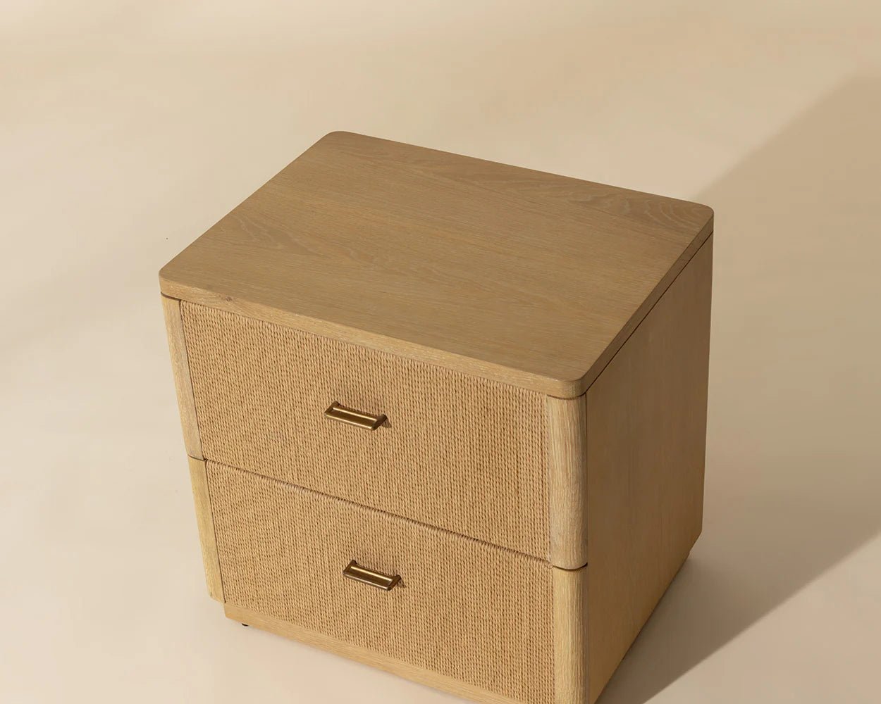 Etienne Nightstand - Rustic Oak - Central Designs