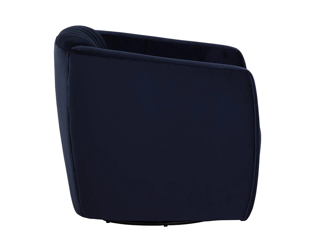 Garrison Swivel Lounge Chair - Abbington Navy - Central Designs