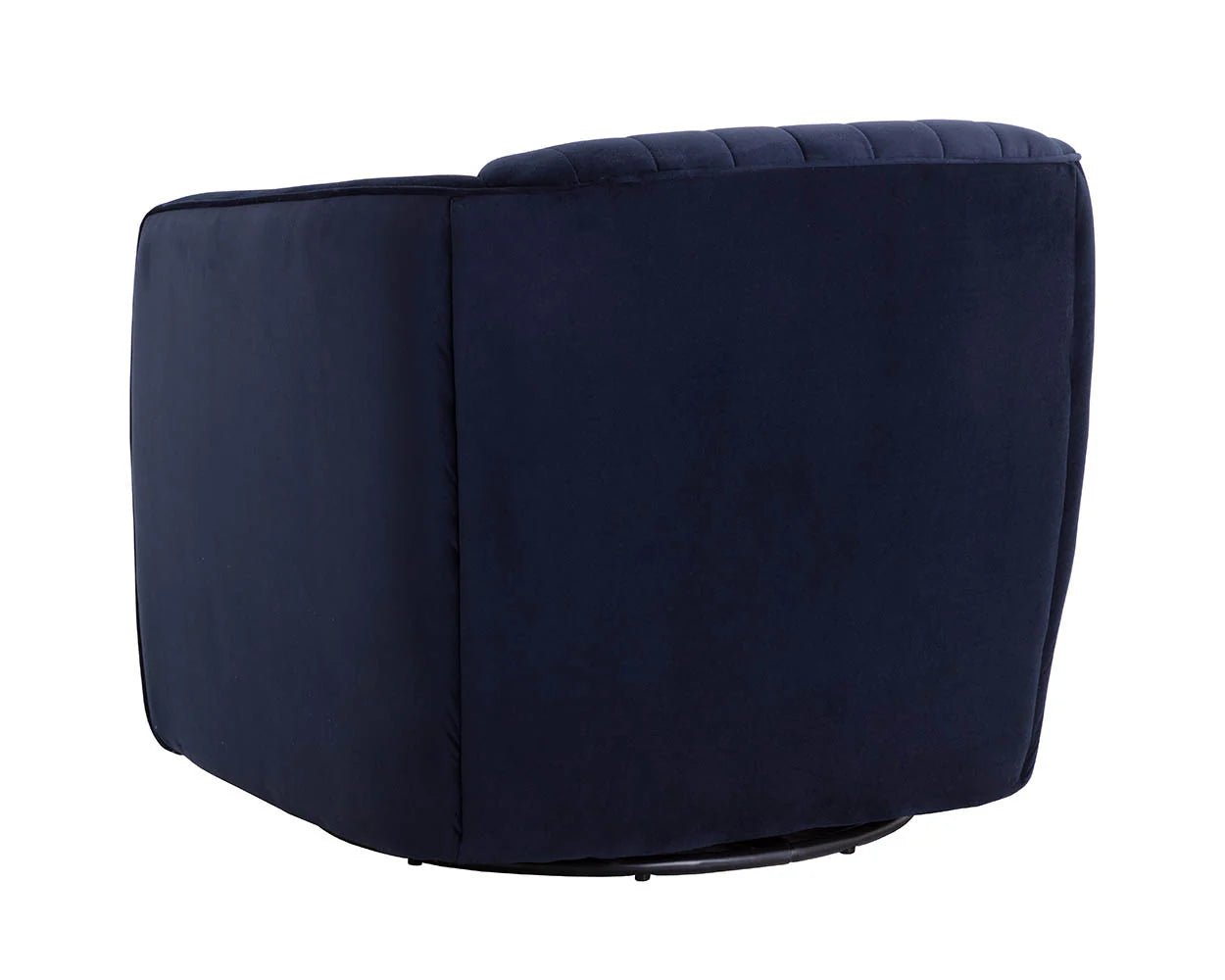 Garrison Swivel Lounge Chair - Abbington Navy - Central Designs