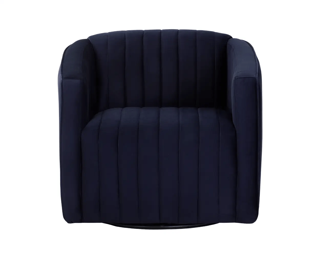 Garrison Swivel Lounge Chair - Abbington Navy - Central Designs
