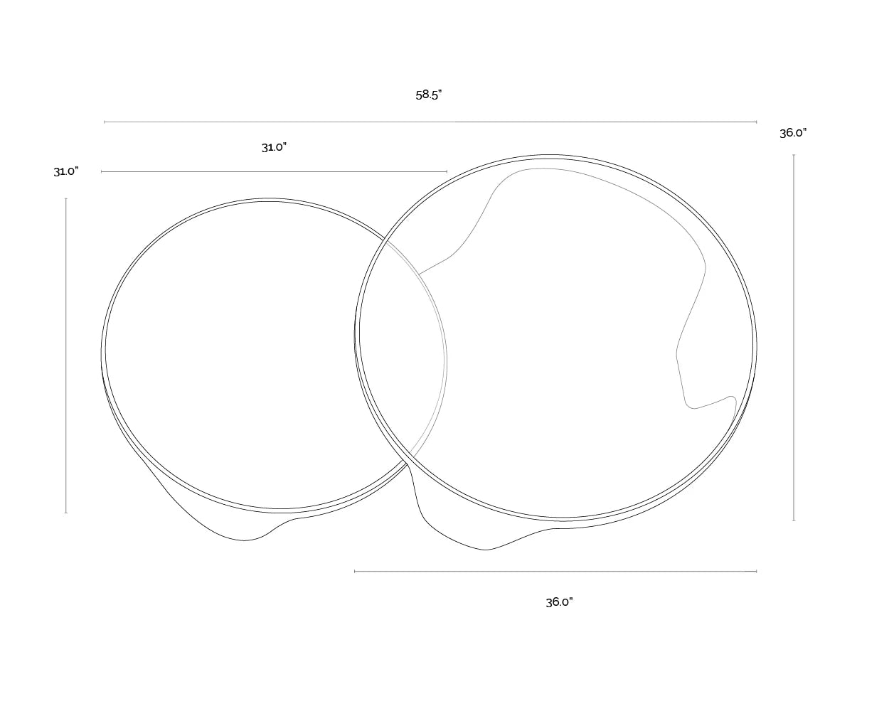 Mysaria Nesting Coffee Tables (Set Of 2) - Central Designs