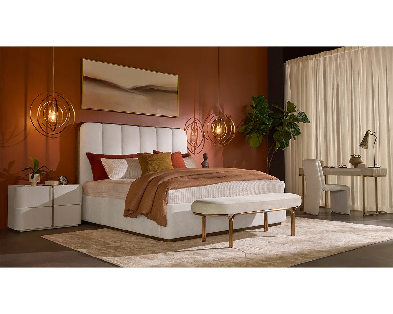 Jamille Nightstand - Large - Cream - Central Designs