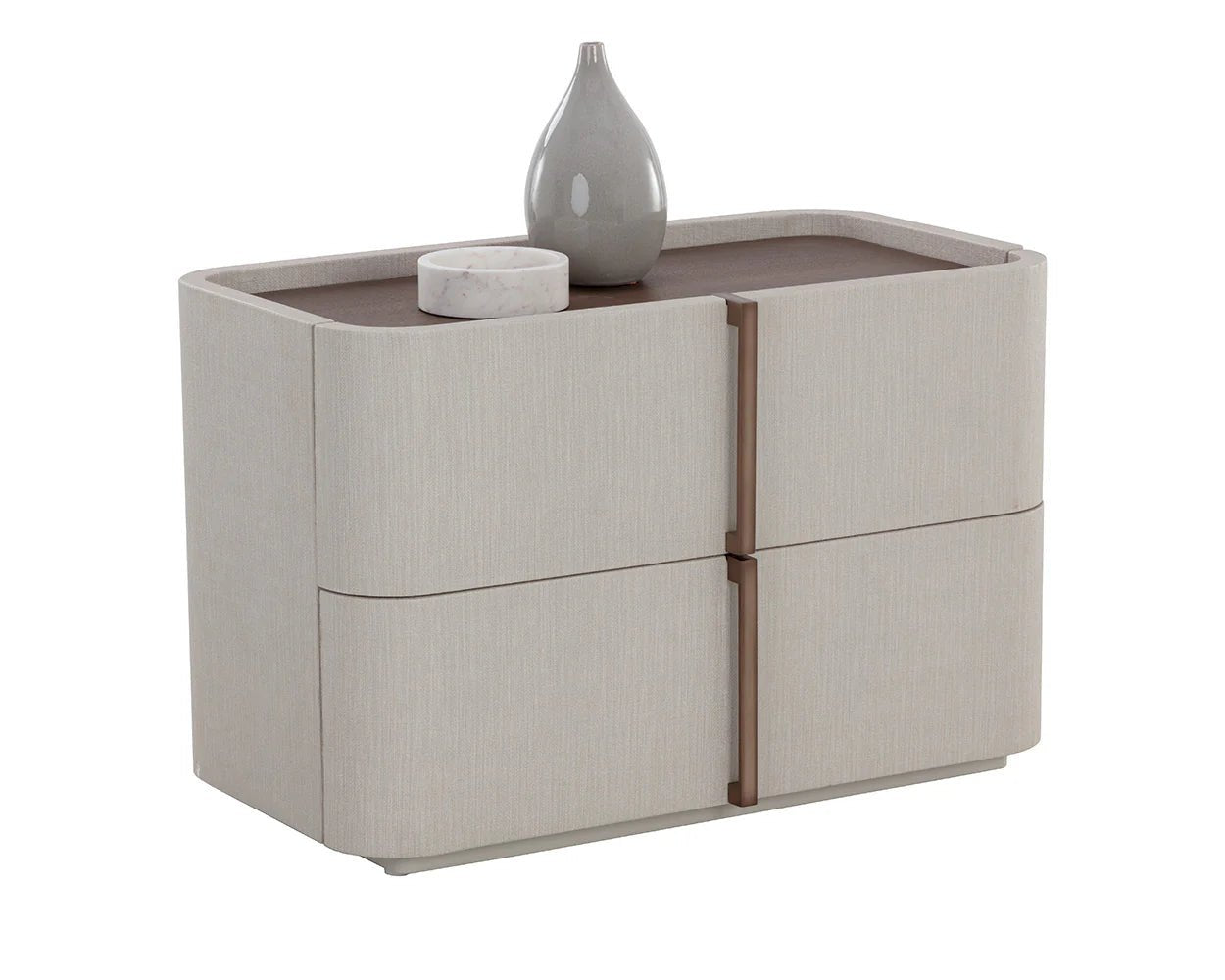 Jamille Nightstand - Large - Cream - Central Designs