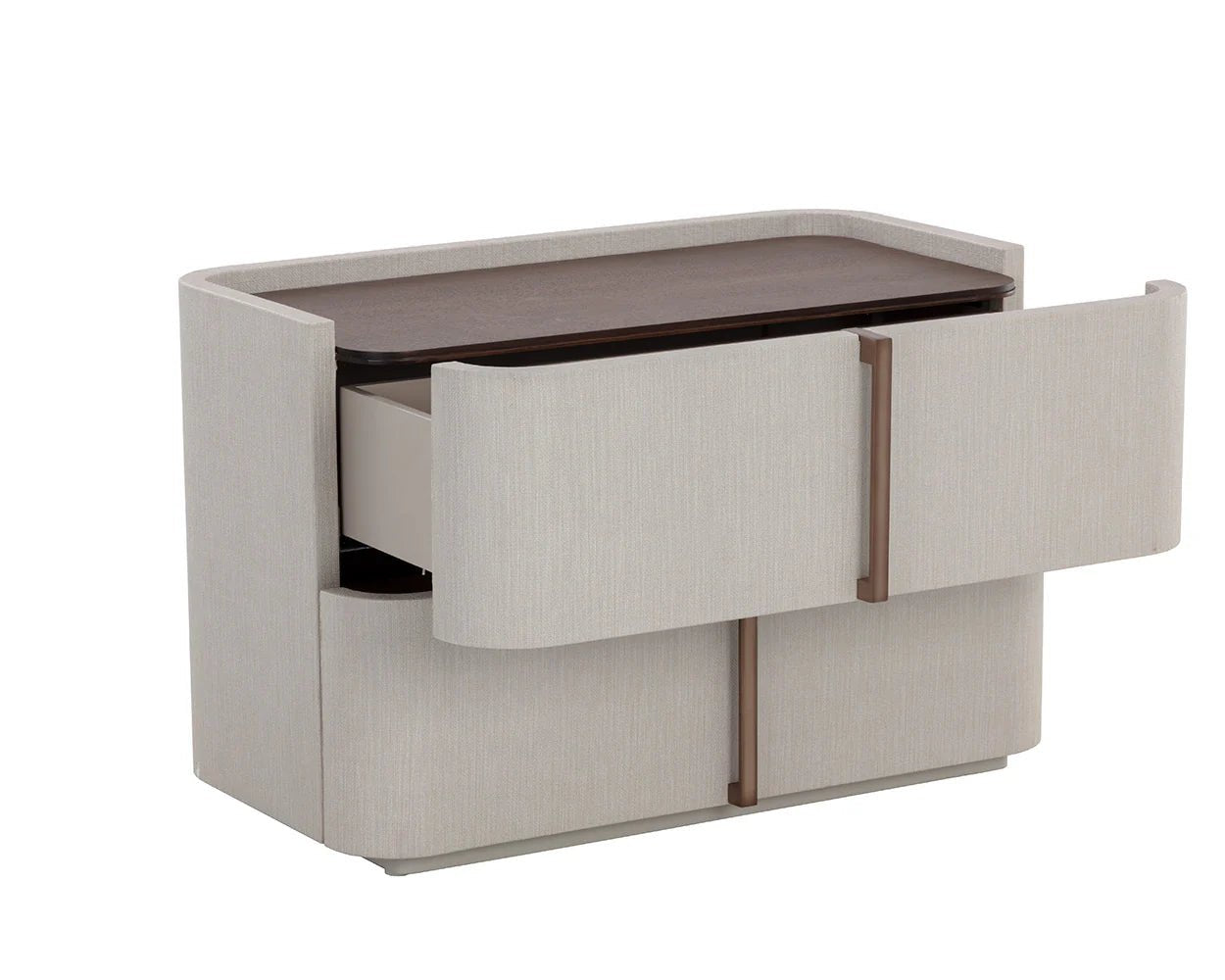 Jamille Nightstand - Large - Cream - Central Designs