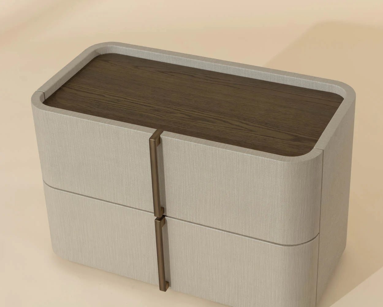 Jamille Nightstand - Large - Cream - Central Designs