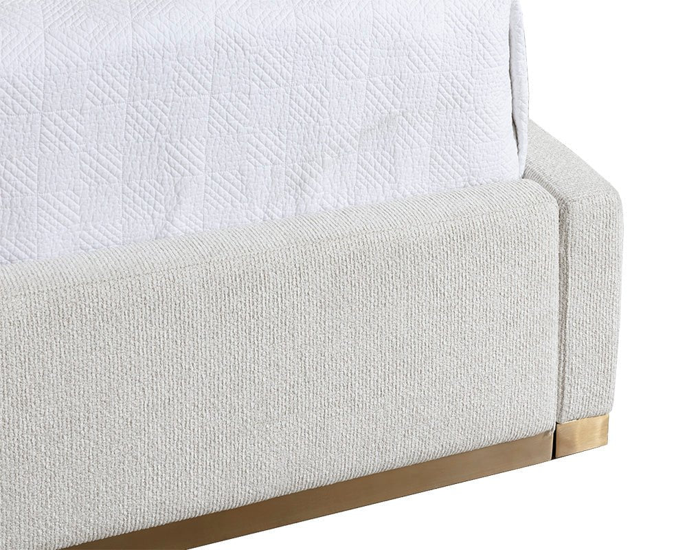 Nemu Bed - King - Rhea Light Barley - Central Designs