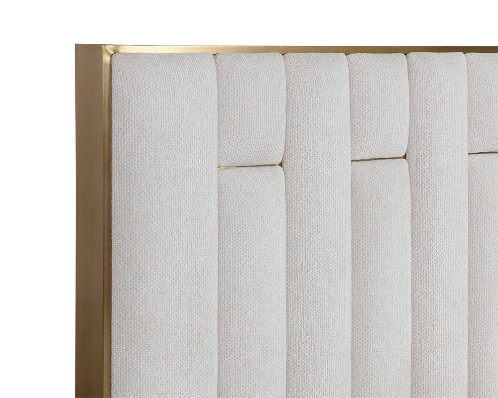 Nemu Bed - King - Rhea Light Barley - Central Designs