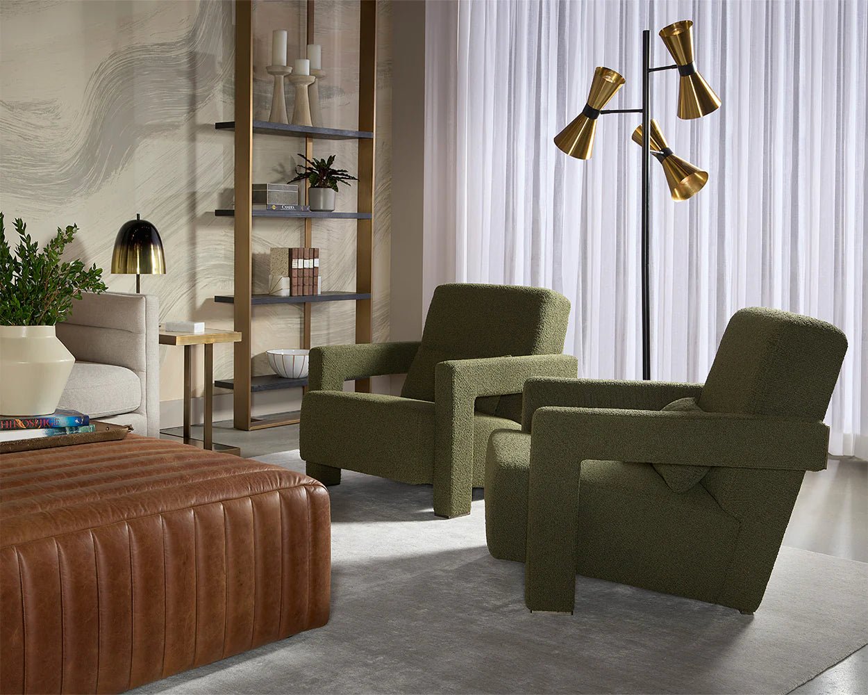 Forester Lounge Chair - Copenhagen Olive - Central Designs
