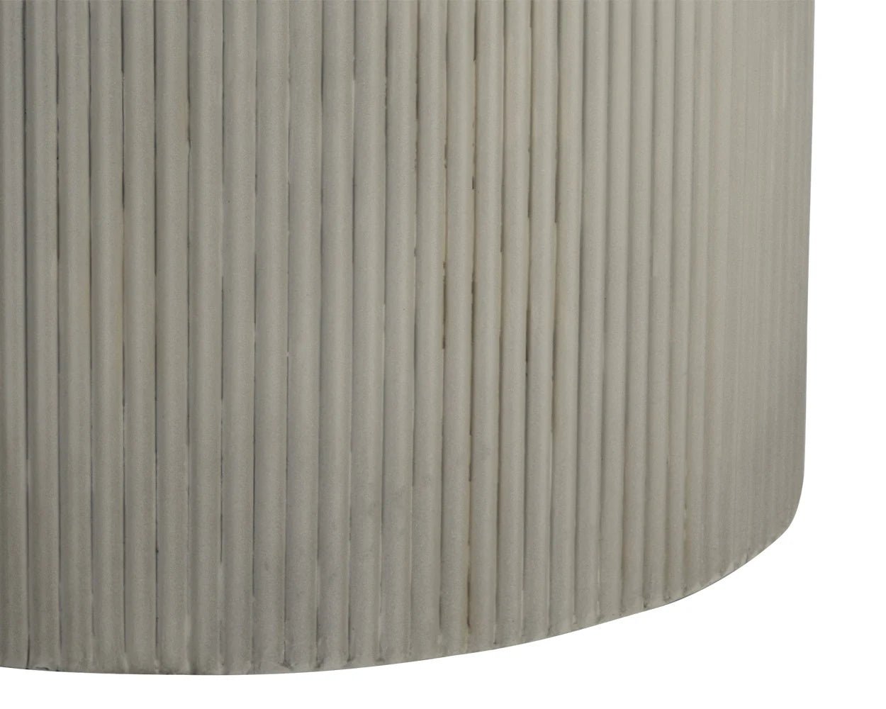 Nicolette Dining Table - Marble Look - Light Grey - 40" - Central Designs