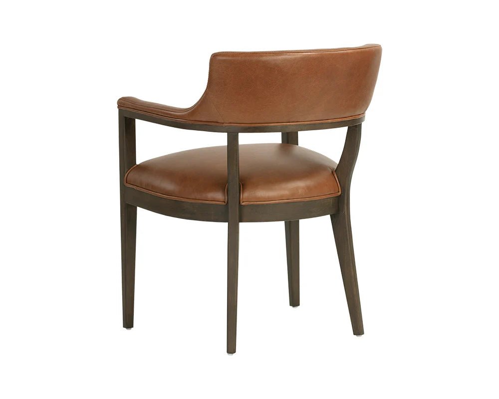 Brylea Dining Armchair - Brown - Shalimar Tobacco Leather - Central Designs