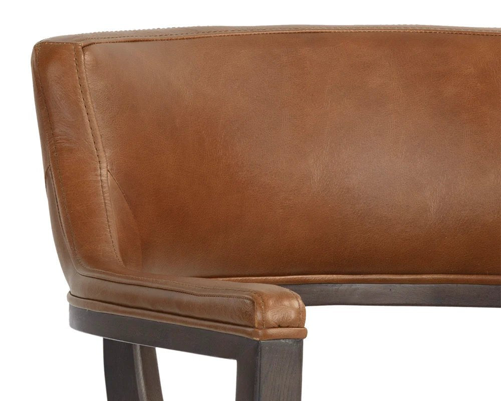 Brylea Dining Armchair - Brown - Shalimar Tobacco Leather - Central Designs