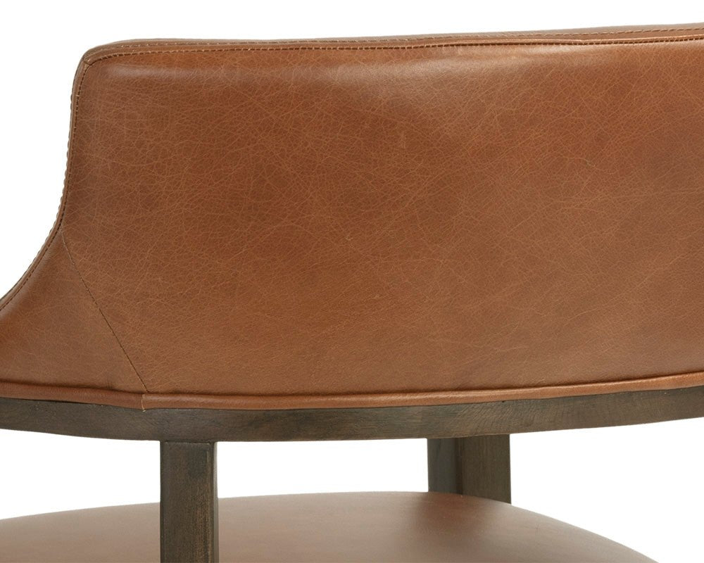 Brylea Dining Armchair - Brown - Shalimar Tobacco Leather - Central Designs