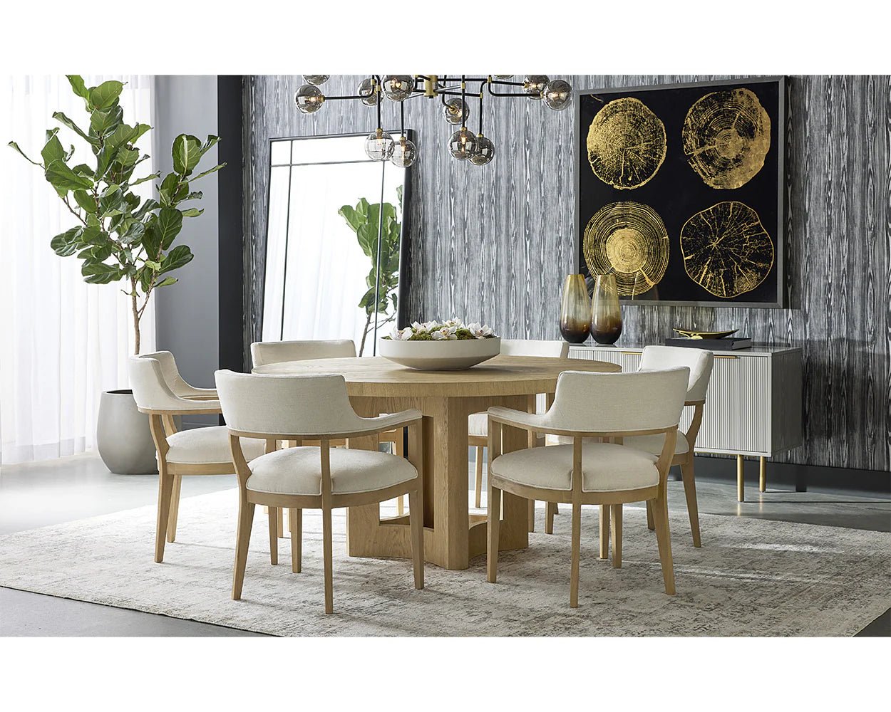 Elma Dining Table - Natural - 60" - Central Designs