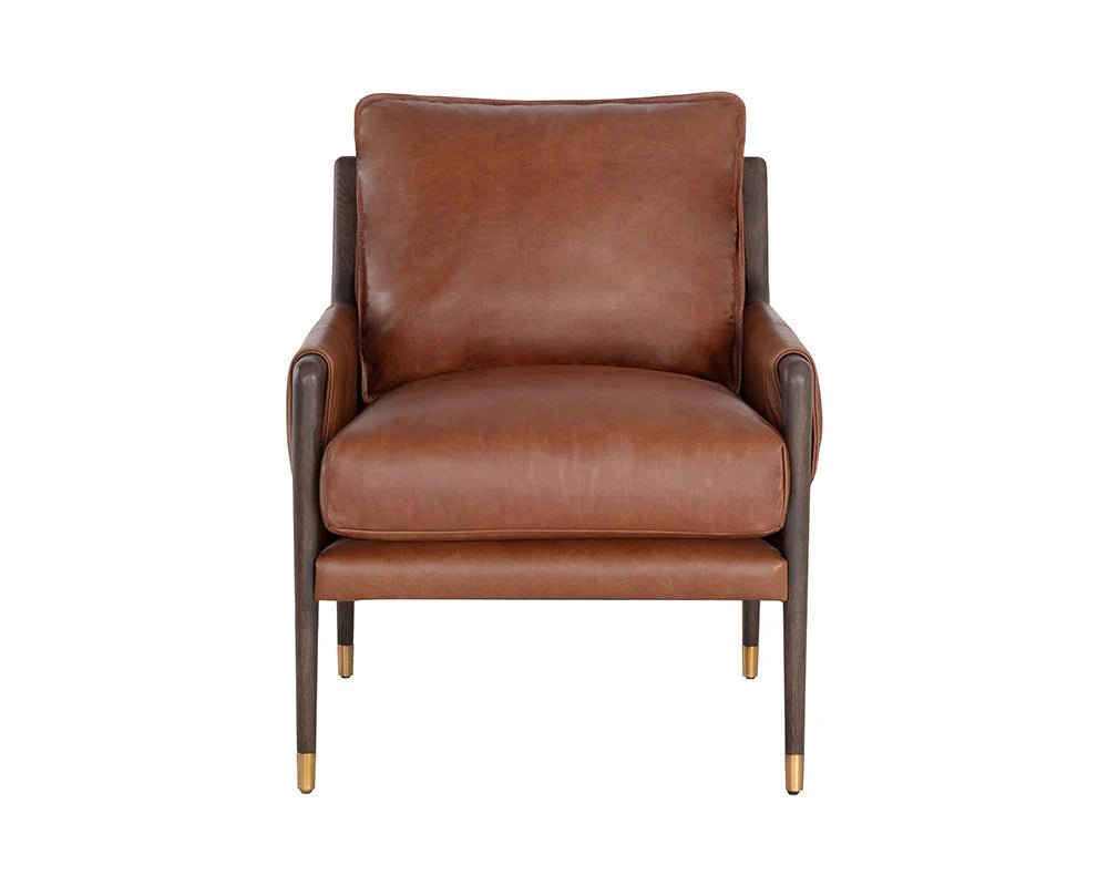 Mauti Armchair - Brown - Shalimar Tobacco Leather - Central Designs