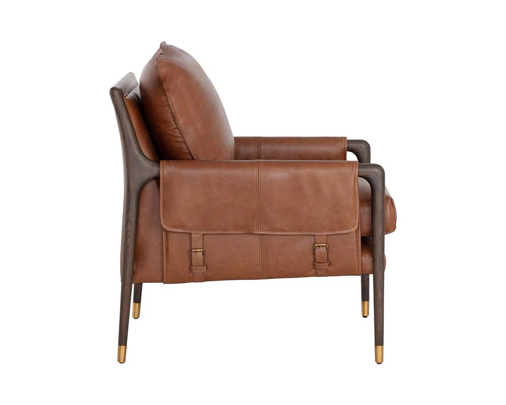 Mauti Armchair - Brown - Shalimar Tobacco Leather - Central Designs