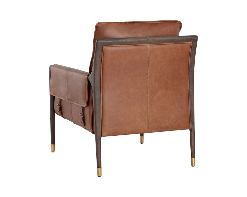Mauti Armchair - Brown - Shalimar Tobacco Leather - Central Designs