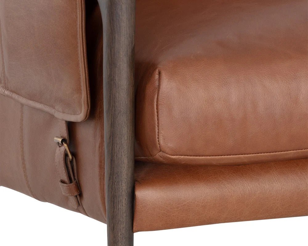 Mauti Armchair - Brown - Shalimar Tobacco Leather - Central Designs