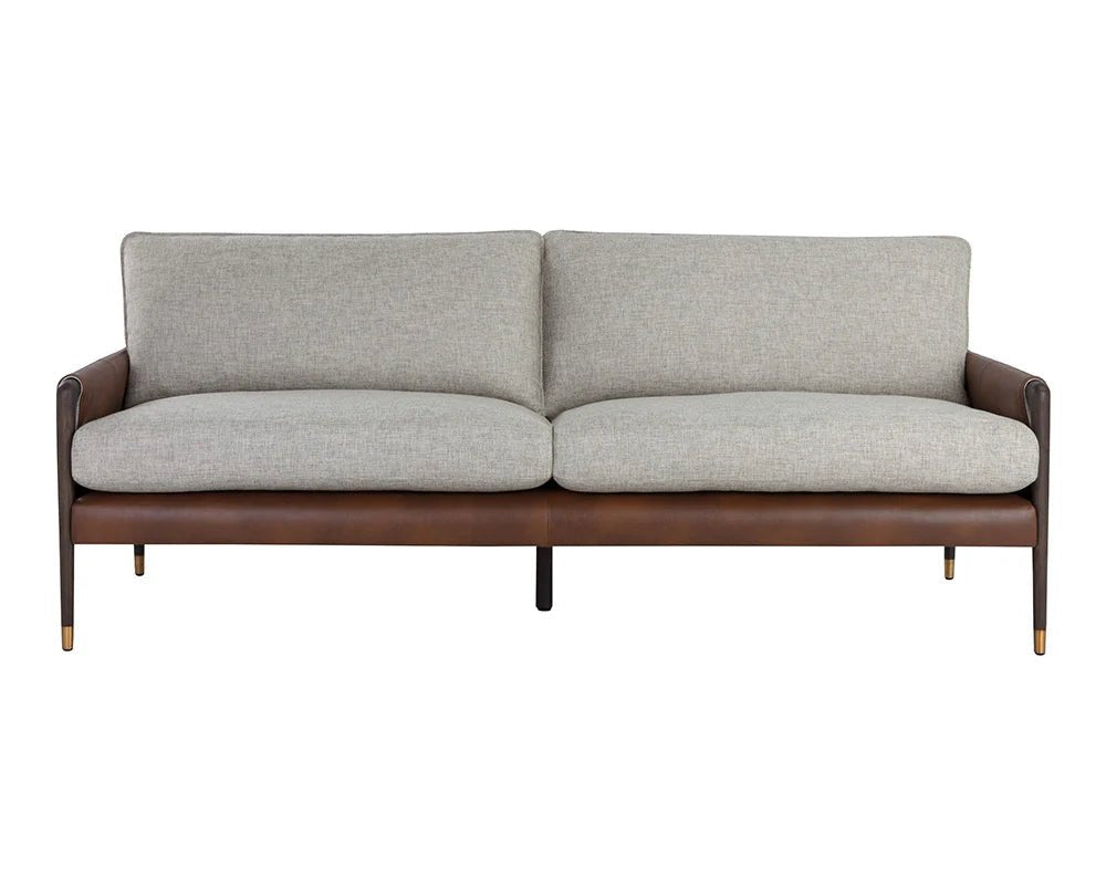 Mauti Sofa - Brown - Vault Fog / Bravo Cognac - Central Designs