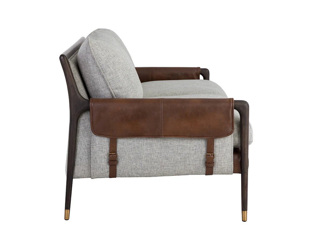 Mauti Sofa - Brown - Vault Fog / Bravo Cognac - Central Designs