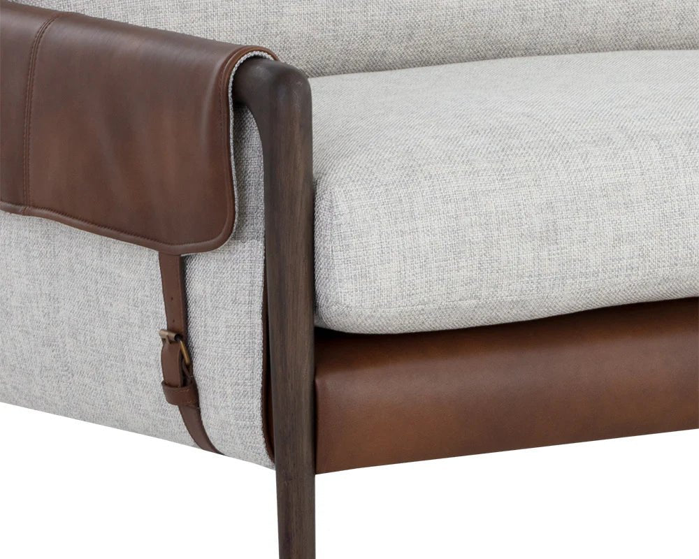 Mauti Sofa - Brown - Vault Fog / Bravo Cognac - Central Designs