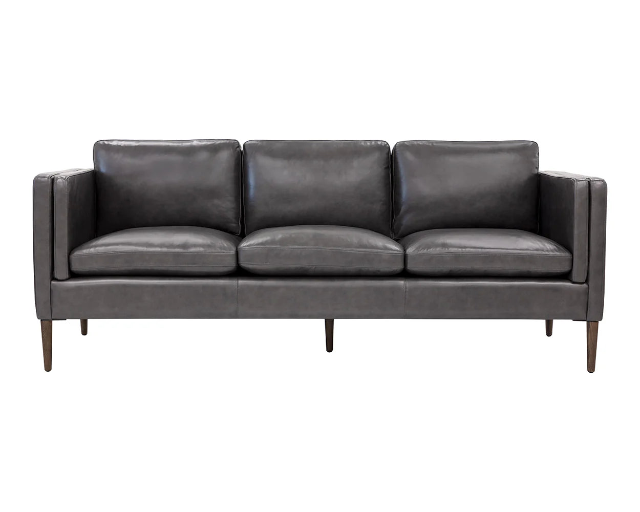 Richmond Sofa - Brentwood Charcoal Leather - Central Designs