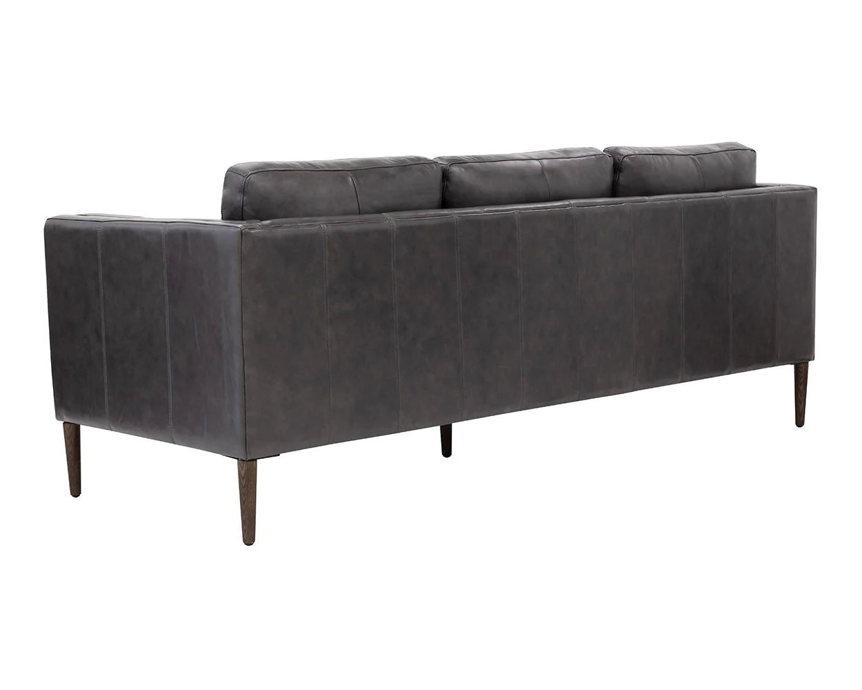Richmond Sofa - Brentwood Charcoal Leather - Central Designs