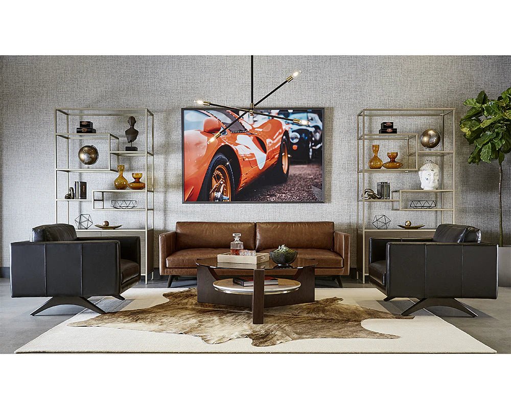 Rogers Sofa - Shalimar Tobacco Leather - Central Designs