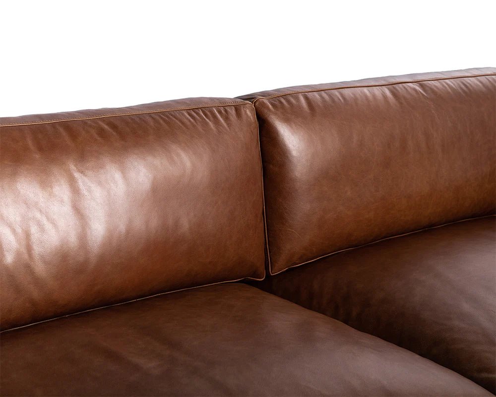 Rogers Sofa - Shalimar Tobacco Leather - Central Designs
