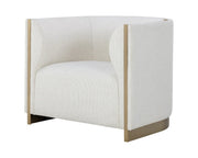 Larron Armchair - Rhea Light Barley - Central Designs