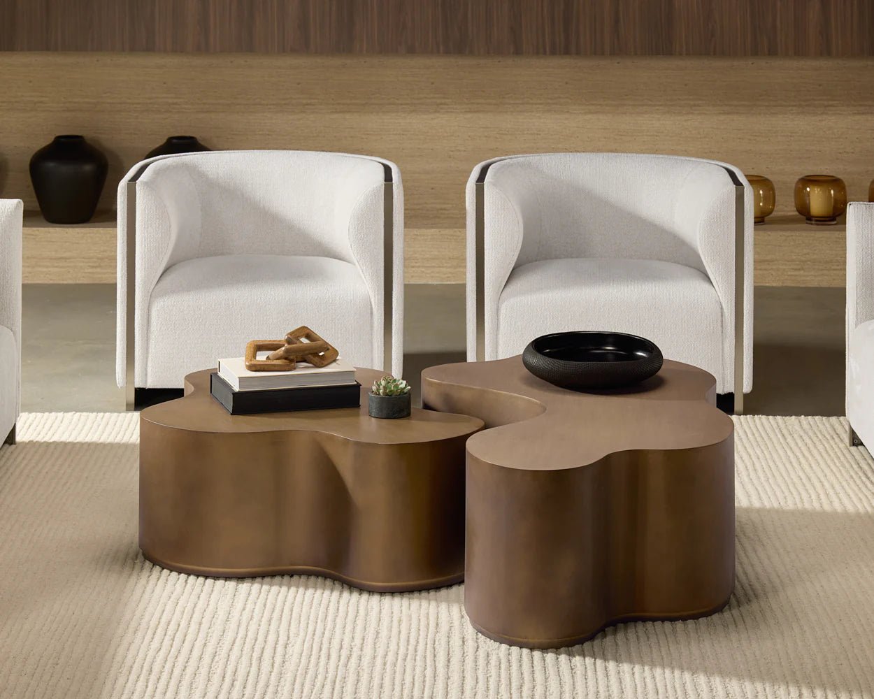 Larron Armchair - Rhea Light Barley - Central Designs