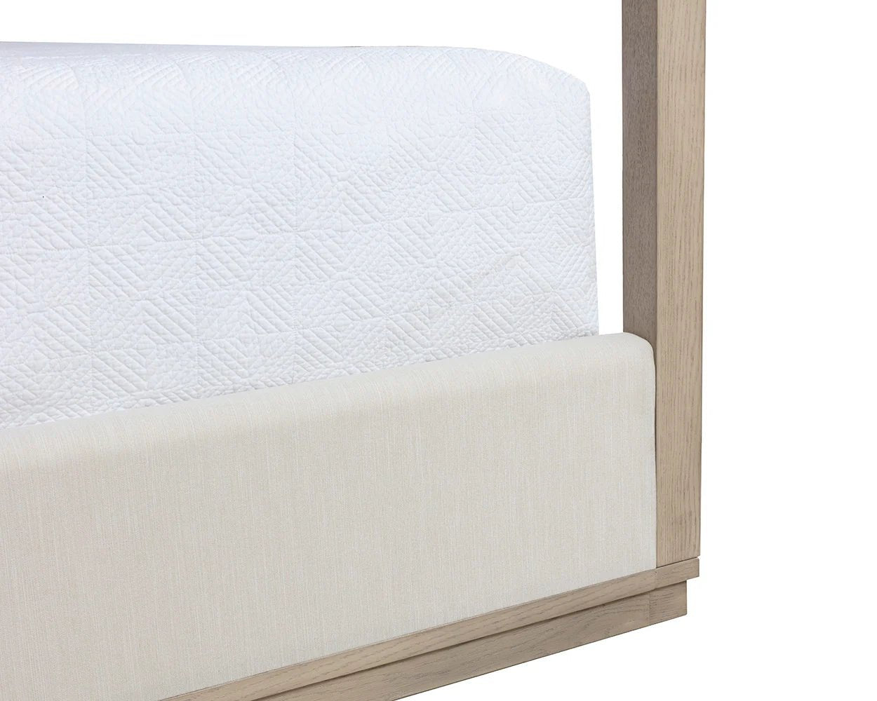 Hoyos Canopy Bed - King - Topaz Beige - Central Designs