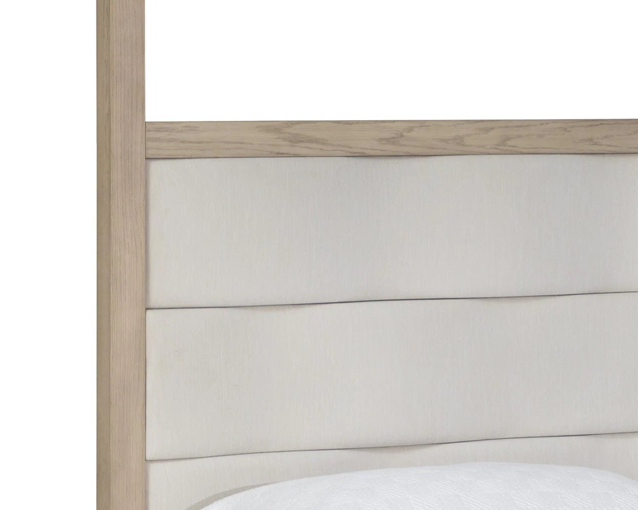Hoyos Canopy Bed - King - Topaz Beige - Central Designs