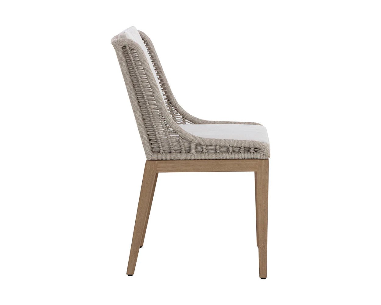 Sorrento Dining Chair - Drift Brown - Palazzo Cream - Central Designs