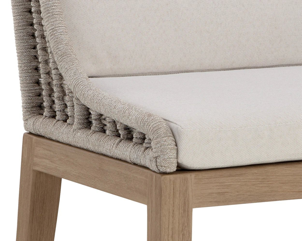 Sorrento Dining Chair - Drift Brown - Palazzo Cream - Central Designs