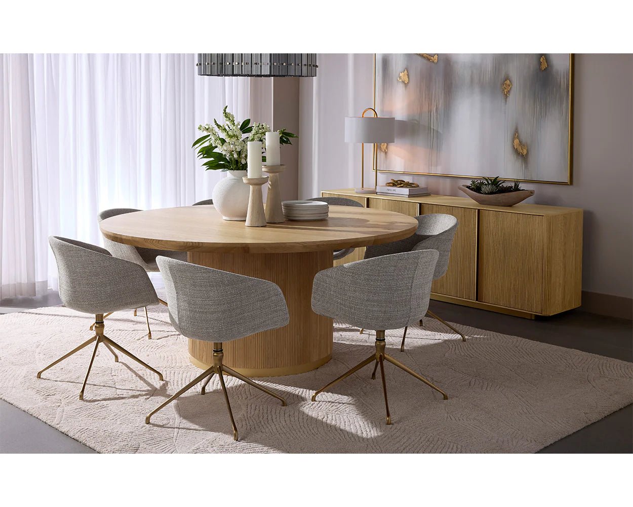 Kalla Sideboard - Rustic Oak - Central Designs