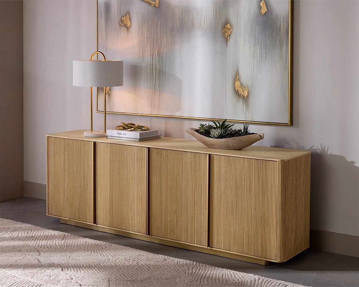 Kalla Sideboard - Rustic Oak - Central Designs