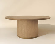 Kalla Dining Table - Round - Rustic Oak - 68" - Central Designs