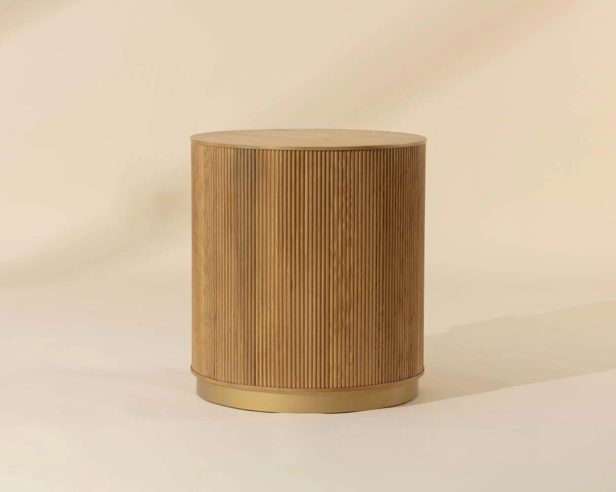 Kalla Side Table - Rustic Oak - Central Designs