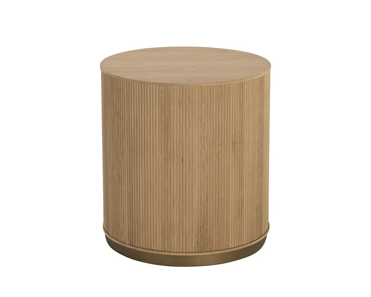 Kalla Side Table - Rustic Oak - Central Designs